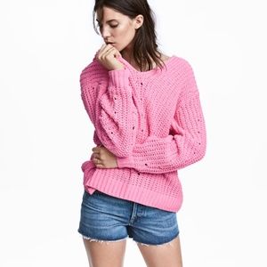 H&M pink sweater size XS